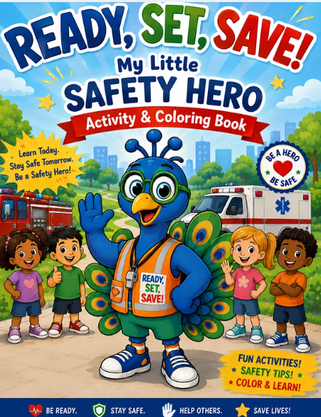 Ready, Set, Save! My Little Safety Hero coloring book