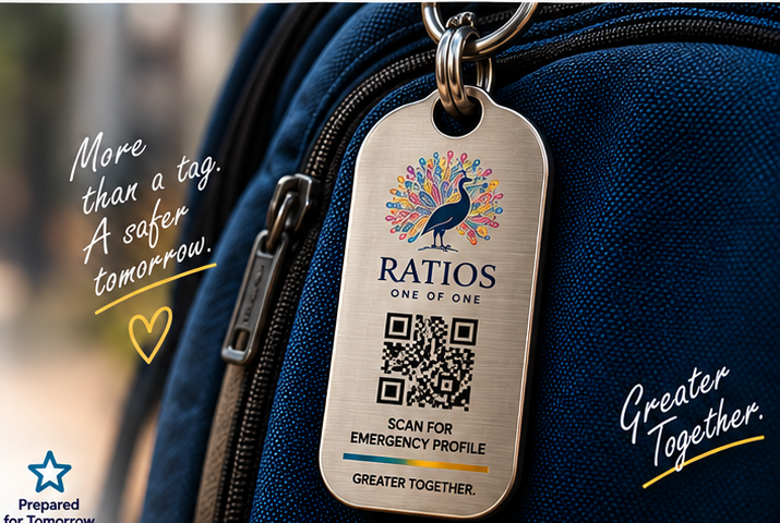 RATIOS website displayed on a laptop
