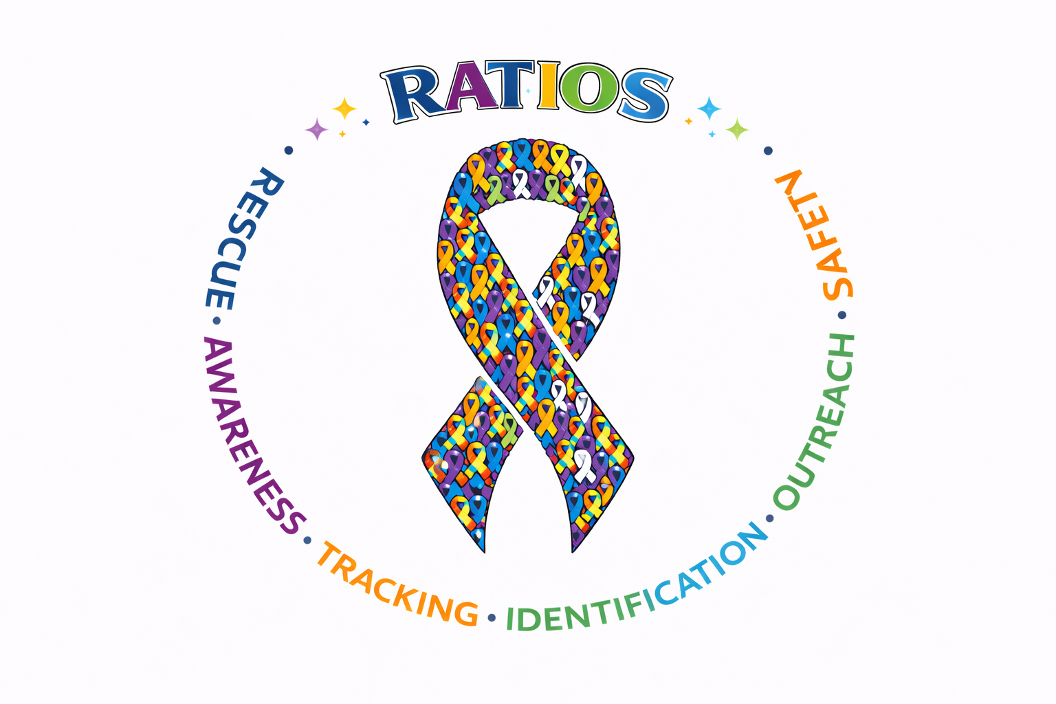 Awareness Ribbon Circle Tee shirt design
